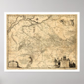 Ukraine Frühkarte 1648 Poster (Vorne)