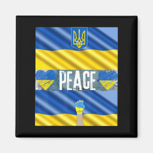 Ukraine für Frieden steht für die Ukraine Stoppt W Magnet