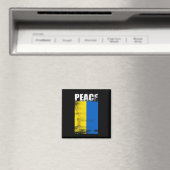 Ukraine Für Männer Flagge Frieden Steht Mit Unkrai Magnet (In Situ (Geschirrspüler))