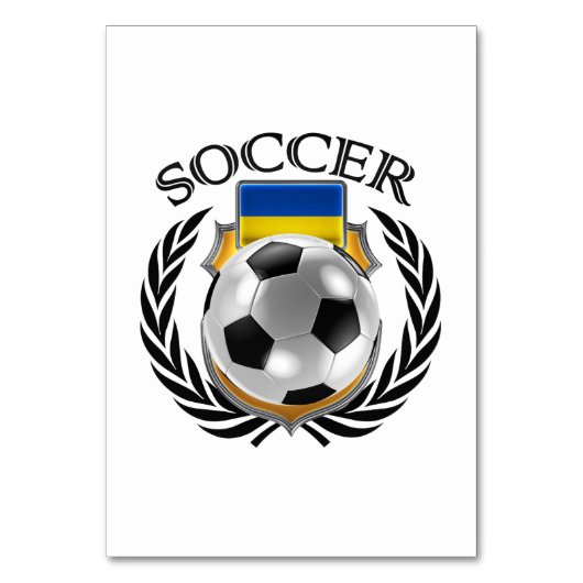 Ukraine Fußball 2016 Fangerät Tischnummer (Rückseite)