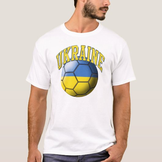 Ukraine-Fußball-Ball-T - Shirt (Vorderseite)