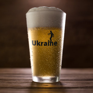 Ukraine Fußball Glas