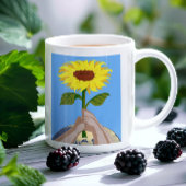 Ukraine "gelb blau" Sonnenblume Frieden farbenfroh Kaffeetasse
