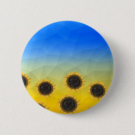 Ukraine Gelbe Geometrie Maschenmuster Blume Button