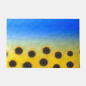 Ukraine Gelbe Geometrie Maschenmuster Blume Fußmatte (Vorderseite)