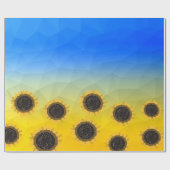 Ukraine Gelbe Geometrie Maschenmuster Blume Geschenkpapier (Flach)