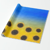 Ukraine Gelbe Geometrie Maschenmuster Blume Geschenkpapier (Ungerollt)