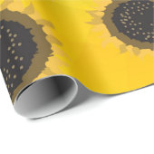 Ukraine Gelbe Geometrie Maschenmuster Blume Geschenkpapier (Rolleneckpunkt)