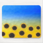 Ukraine Gelbe Geometrie Maschenmuster Blume Mousepad (Vorne)