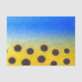 Ukraine Gelbe Geometrie Maschenmuster Blume Seidenpapier (Vorderseite)