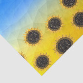 Ukraine Gelbe Geometrie Maschenmuster Blume Seidenpapier (Ausschnitt)