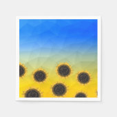 Ukraine Gelbe Geometrie Maschenmuster Blume Serviette (Vorderseite)