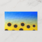 Ukraine Gelbe Geometrie Maschenmuster Blume Visitenkarte (Vorderseite)