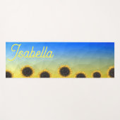 Ukraine Geometrie Maschenmuster Blume Ihr Name Yogamatte (Vorderseite (Horizontal))