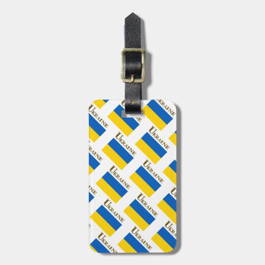 UKRAINE GEPÄCKANHÄNGER (Vorderseite vertikal)