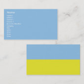 Ukraine - Geschäft Visitenkarte (Vorne/Hinten)
