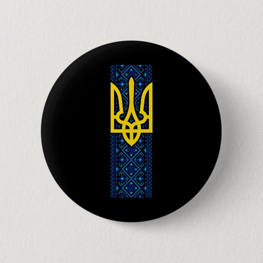 Ukraine Geschenkflagge Ukraini Kiew Ukrainisch Ukr Button (Vorderseite)