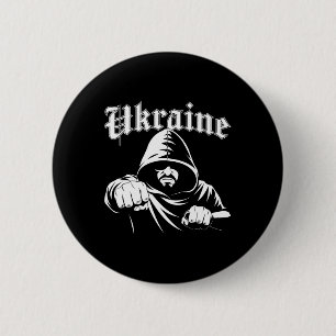 Ukraine Geschenkflagge Ukraini Kiew Ukrainisch Ukr Button