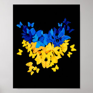 Ukraine Geschenkflagge Ukraini Kiew Ukrainisch Ukr Poster
