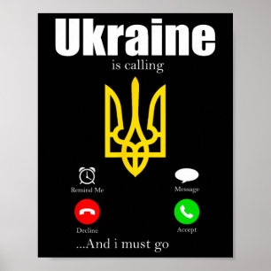 Ukraine Geschenkflagge Ukraini Kiew Ukrainisch Ukr Poster