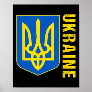 Ukraine Geschenkflagge Ukraini Kiew Ukrainisch Ukr Poster