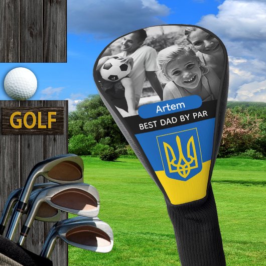 Ukraine Golf, Best Dad, Ukrainian Flag, Photo Golf Headcover