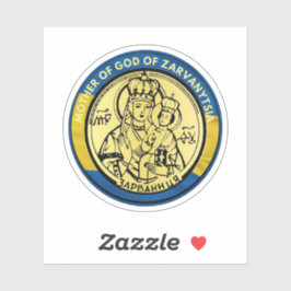 UKRAINE GOTTERMUTTER VON ZARVANYTSIA RELIGIOUS PAT AUFKLEBER