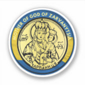 UKRAINE GOTTERMUTTER VON ZARVANYTSIA RELIGIOUS PAT AUFKLEBER (Vorderseite)