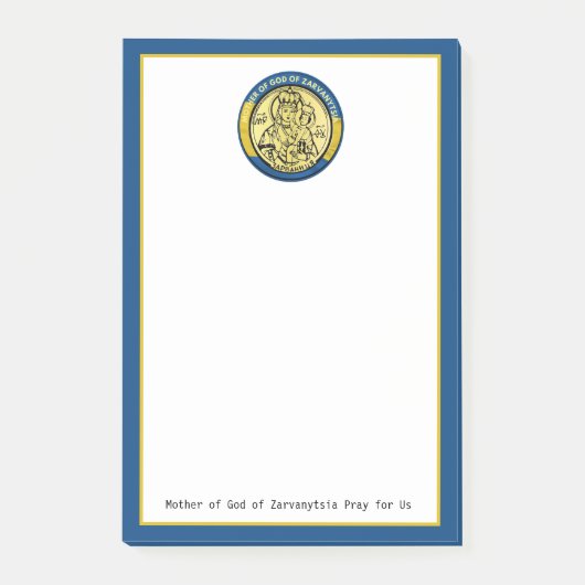 UKRAINE GOTTERMUTTER VON ZARVANYTSIA RELIGIOUS POST-IT KLEBEZETTEL (Vorderseite)