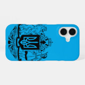 Ukraine Größeres Wappen iPhone 16 Hülle (Rückseite (Horizontal))