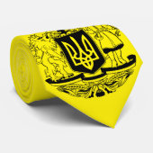 Ukraine Größeres Wappen Krawatte (Gerollt)