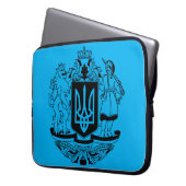 Ukraine Größeres Wappen Laptopschutzhülle (Vorderseite Links)
