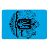 Ukraine Größeres Wappen Magnet (Horizontal)