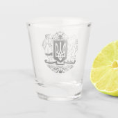 Ukraine Größeres Wappen Schnapsglas (Rückseite)