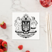 Ukraine Größeres Wappen Serviette (Beispiel)