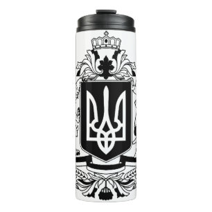 Ukraine Größeres Wappen Thermosbecher