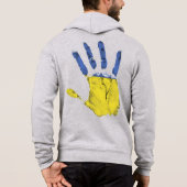 Ukraine-Hand Hoodie (Rückseite)