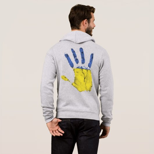 Ukraine-Hand Hoodie (Schwarz voll)