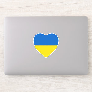 Ukraine Herz Aufkleber