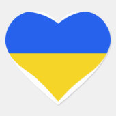 UKRAINE Herz-Aufkleber (Vorderseite)