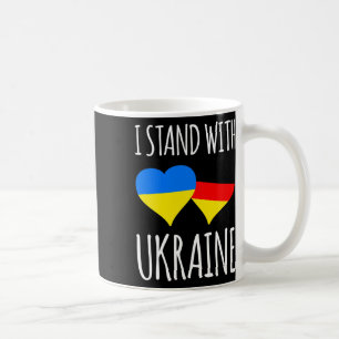 Ukraine Herz Flagge Deutschland Freundschaft  Kaffeetasse