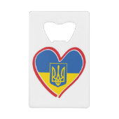 Ukraine - Herz Geldbeutel Flaschenöffner (Vorderseite)