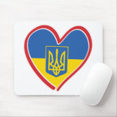 Ukraine - Herz Mousepad (Mit Mouse)