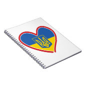 Ukraine - Herz Notizblock (Rechte Seite)