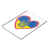 Ukraine - Herz Notizblock (Linke Seite)