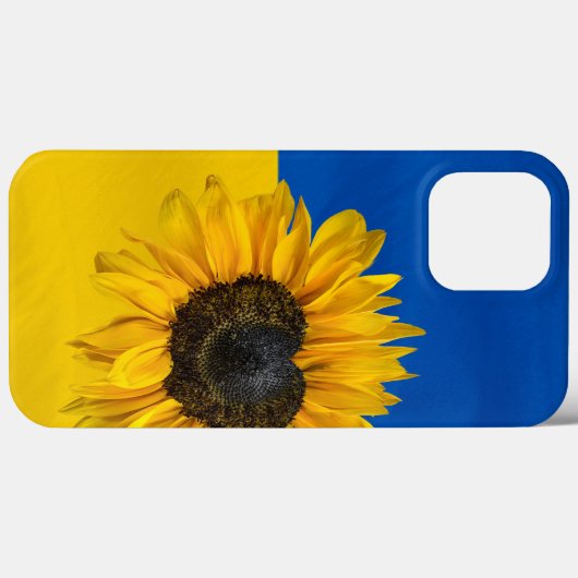 Ukraine Herz Sonnenblumen Case-Mate iPhone Hülle (Rückseite (Horizontal))