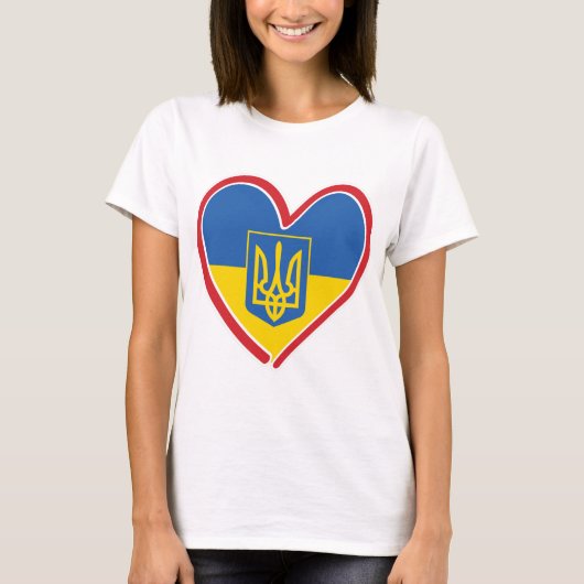 Ukraine - Herz T-Shirt (Vorderseite)