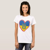 Ukraine - Herz T-Shirt (Vorne ganz)