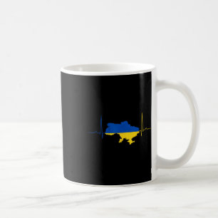 Ukraine Herz Ukrainischer Herzschlag Vintage Ukrai Kaffeetasse
