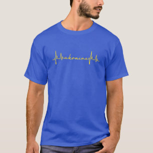Ukraine Herzschlag Proud ukrainisches Herz Ukraini T-Shirt